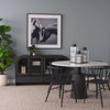 Gamfield  Medium Black Metal and Glass Lantern, Lighting by Mercana, 6.1" length x 6.1" width x 13.39" height thumbnail 2