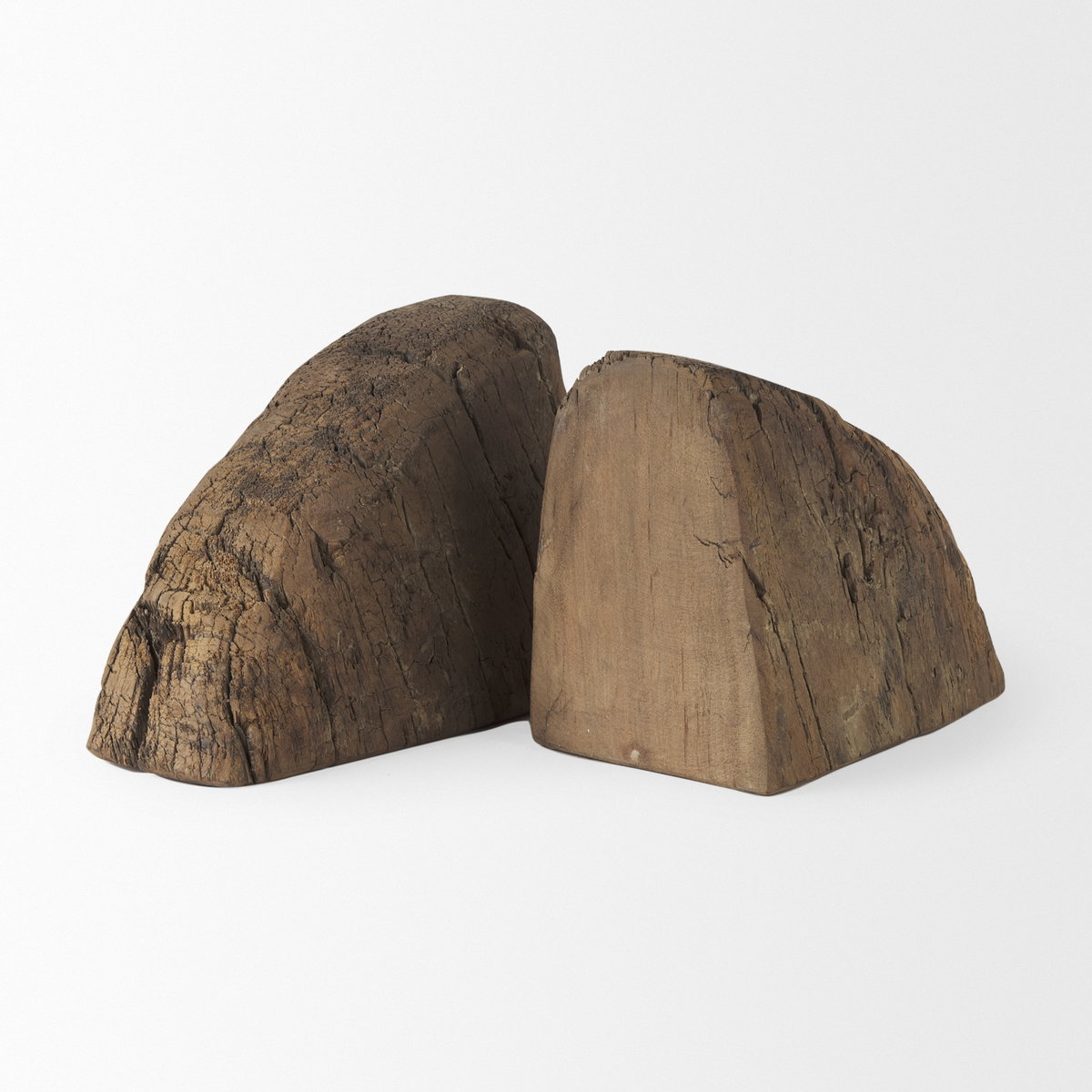 Incana Handmade Reclaimed Wooden Bookends, by Mercana, 11" length x 3.5" width x 10" height View 5