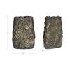 Sabine Cast Aluminum Vase Antique Brass, by Moe's Home, 7.5" width x 11" height x 1.5" depth thumbnail 6
