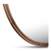 Alcott Large Round Mirror Walnut, by Moe's Home, 48" width x 48" height x 1.06" depth thumbnail 3