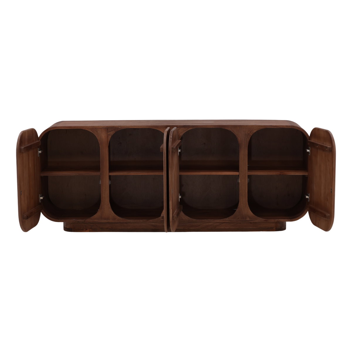 Downey Sideboard Brown, Sideboards & Buffet by Dovetail, 78.5" width x 30.11" height x 17.5" depth View 4