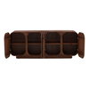 Downey Sideboard Brown, Sideboards & Buffet by Dovetail, 78.5" width x 30.11" height x 17.5" depth thumbnail 4