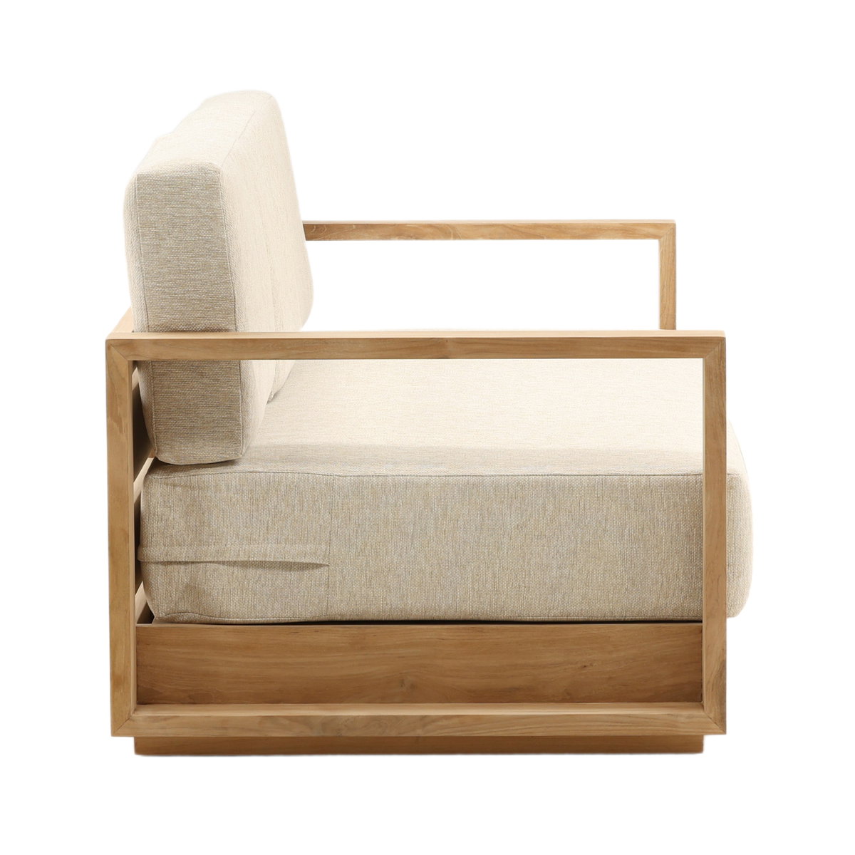 Darlene Outdoor Sofa Sand, Sofas & Sectional by Dovetail, 94.4" width x 32" height x 34.37" depth View 3