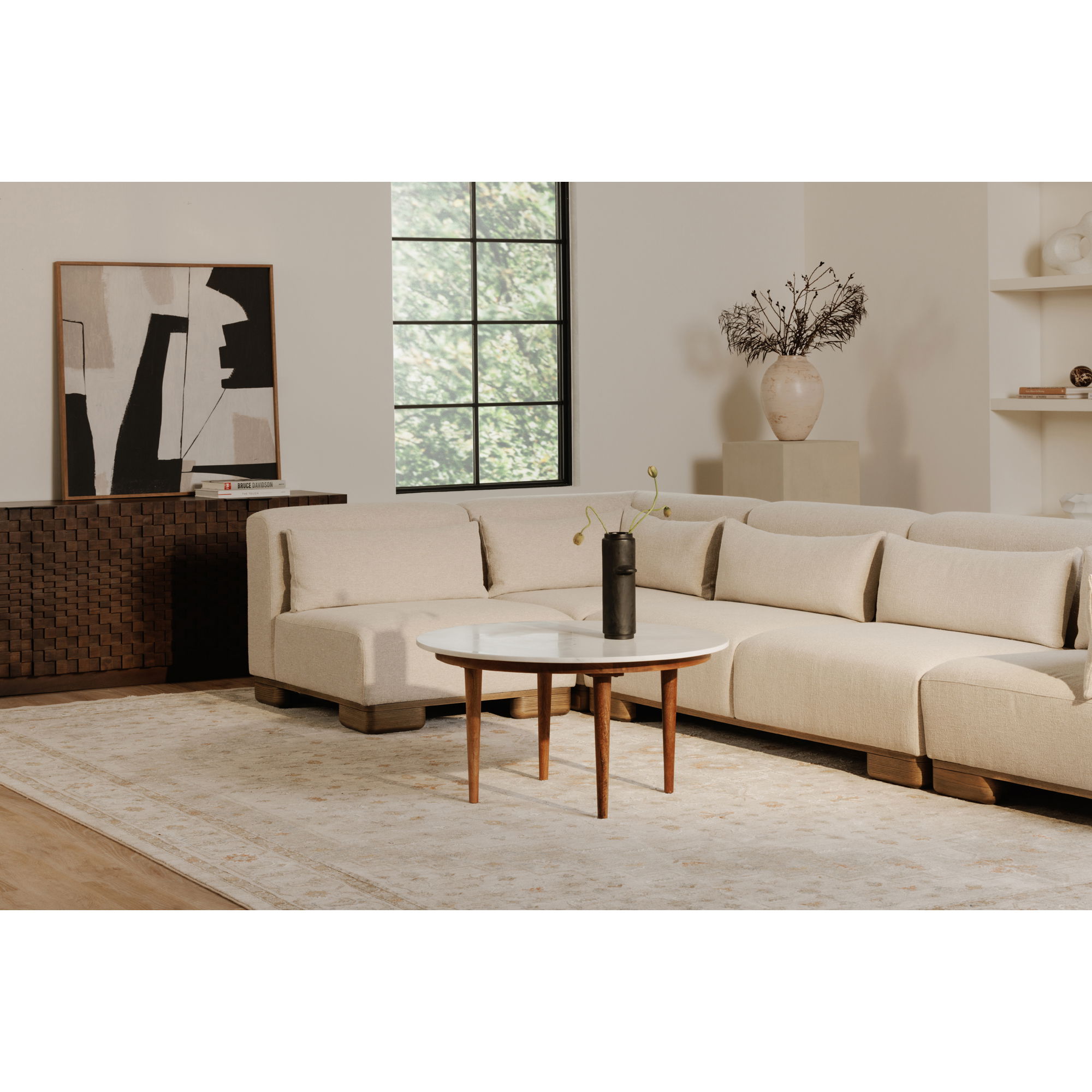 Lark Coffee Table White Banswara large image 