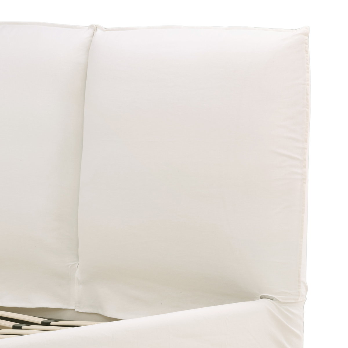 Omari Bed Queen Off White, by Dovetail, 70" width x 48" height x 91" depth View 5