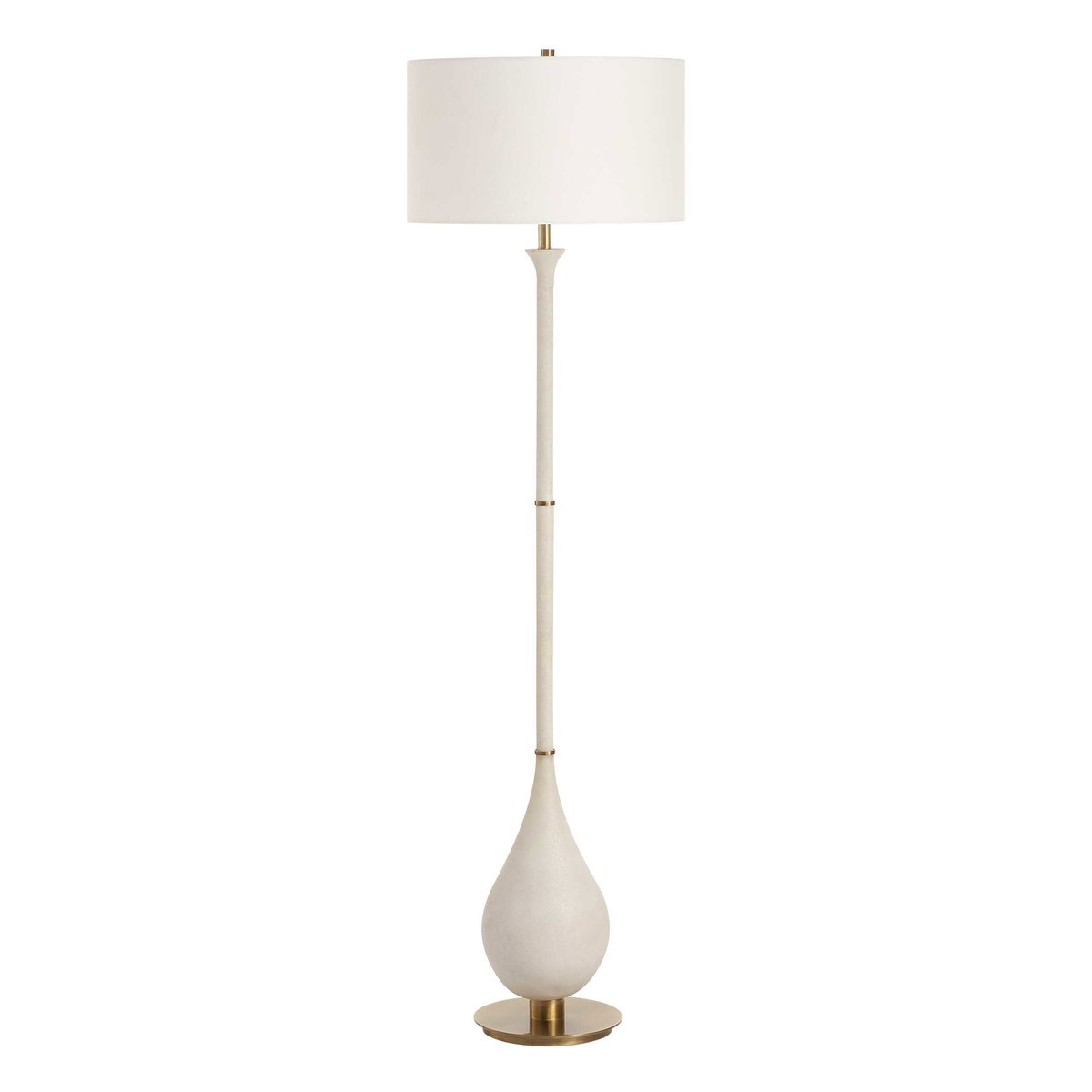 Dewdrop Ivory Floor Lamp, by Uttermost, 1'6" width x 5'4" height x 1'6" depth View 5