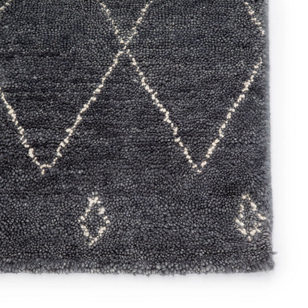 Nostalgia Casablanca Hand-Knotted Moroccan Gray/White Area Rug large image 