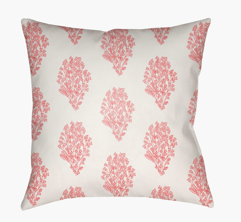 Moody Floral Accent Pillow, Decorative Pillow by Surya, 22" length x 22" width