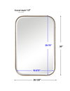 Malay Vanity Mirror, by Uttermost, 1'8.12" width x 2'6" height x 1.5" depth thumbnail 3