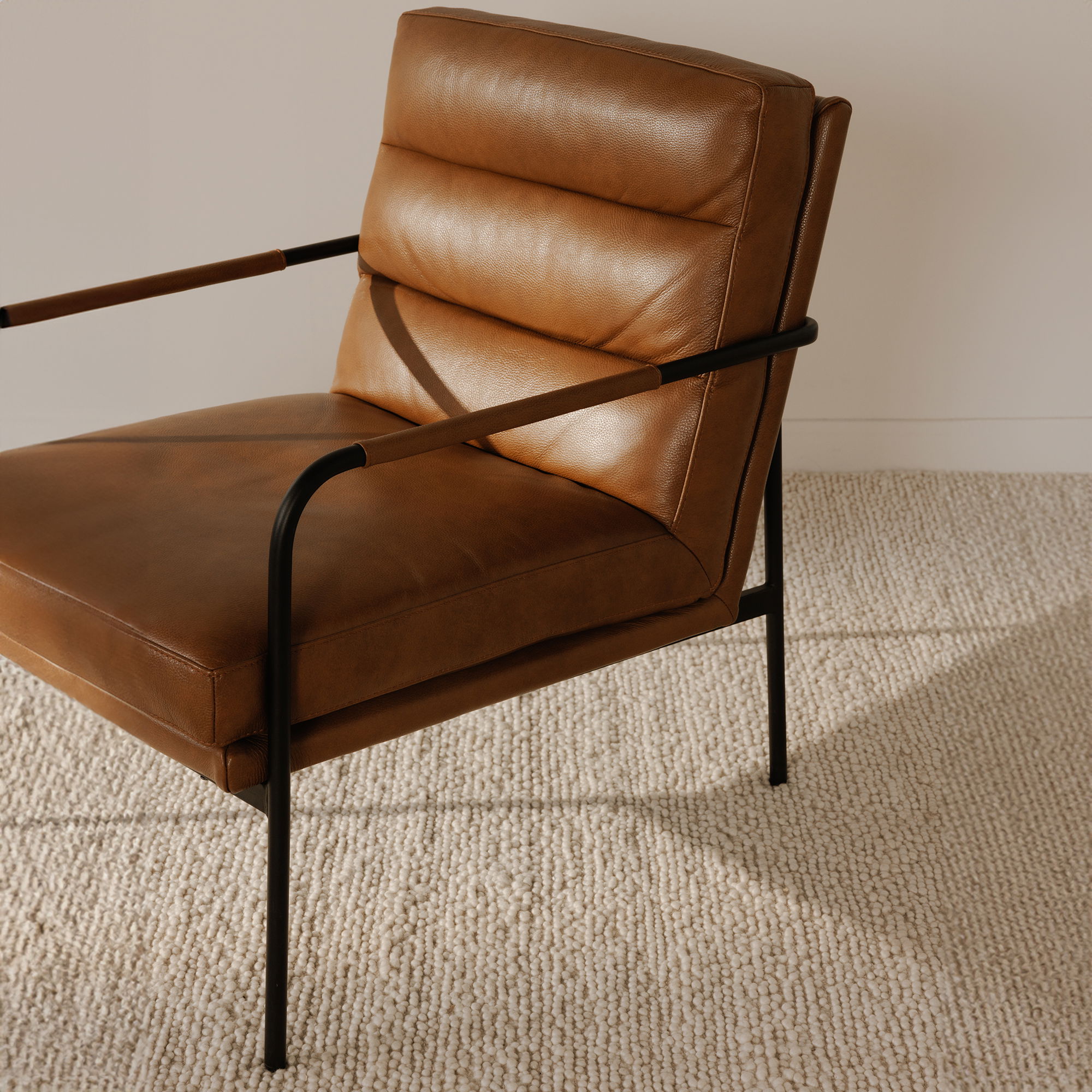 Verlaine Armchair Chestnut Brown, Accent Chair by Moe's Home, 23.5" width x 32" height x 31" depth View 12
