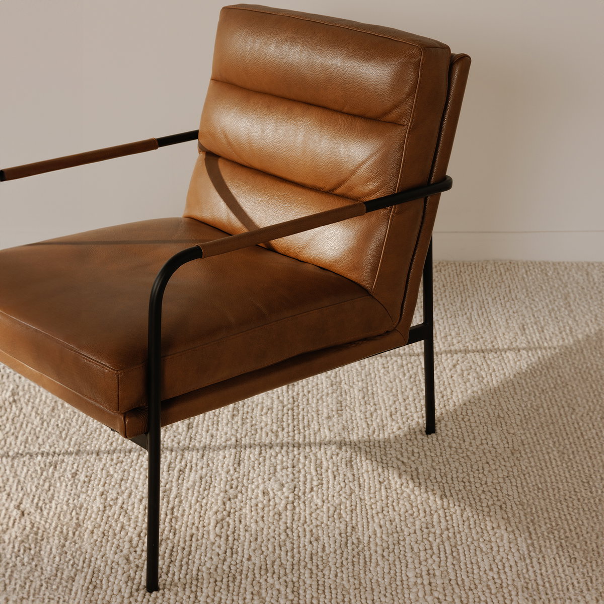 Verlaine Armchair Chestnut Brown, Accent Chair by Moe's Home, 23.5" width x 32" height x 31" depth View 12