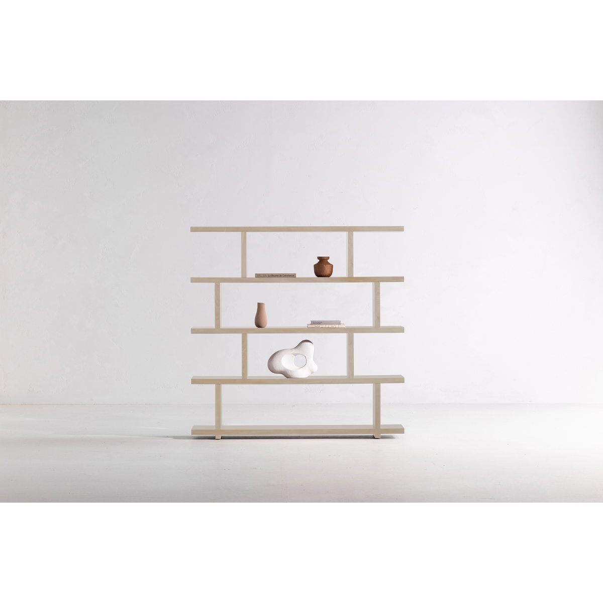 Miri Large Shelf Oak, Shelving & Bookcase by Moe's Home, 63" width x 63" height x 11" depth View 8