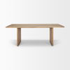 Grier 84L Light Brown Wood with Cane Dining Table thumbnail 2