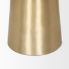 Roland Satin Brass Cast Aluminum Metal Accent Table thumbnail 6