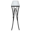 Alayna Black Metal & Glass Console Table 5 Alayna Black Metal & Glass Console Table thumbnail 5
