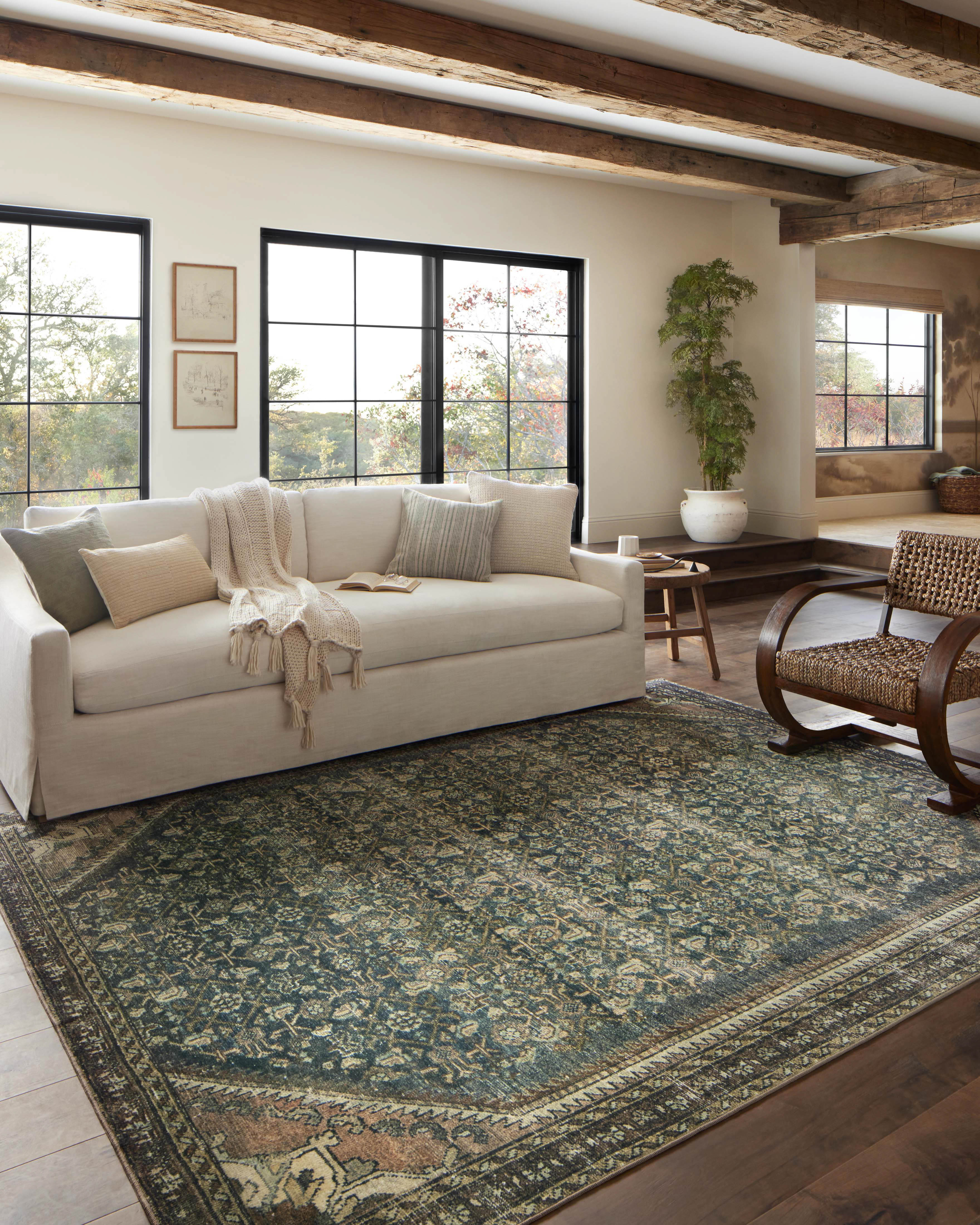 Magnolia Home by Joanna Gaines x Loloi Elaine Pillow, Decorative Pillow, 18" length x 18" width View 3