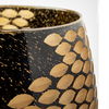 Mojave Large Black and Gold Detail Glass Vase thumbnail 6