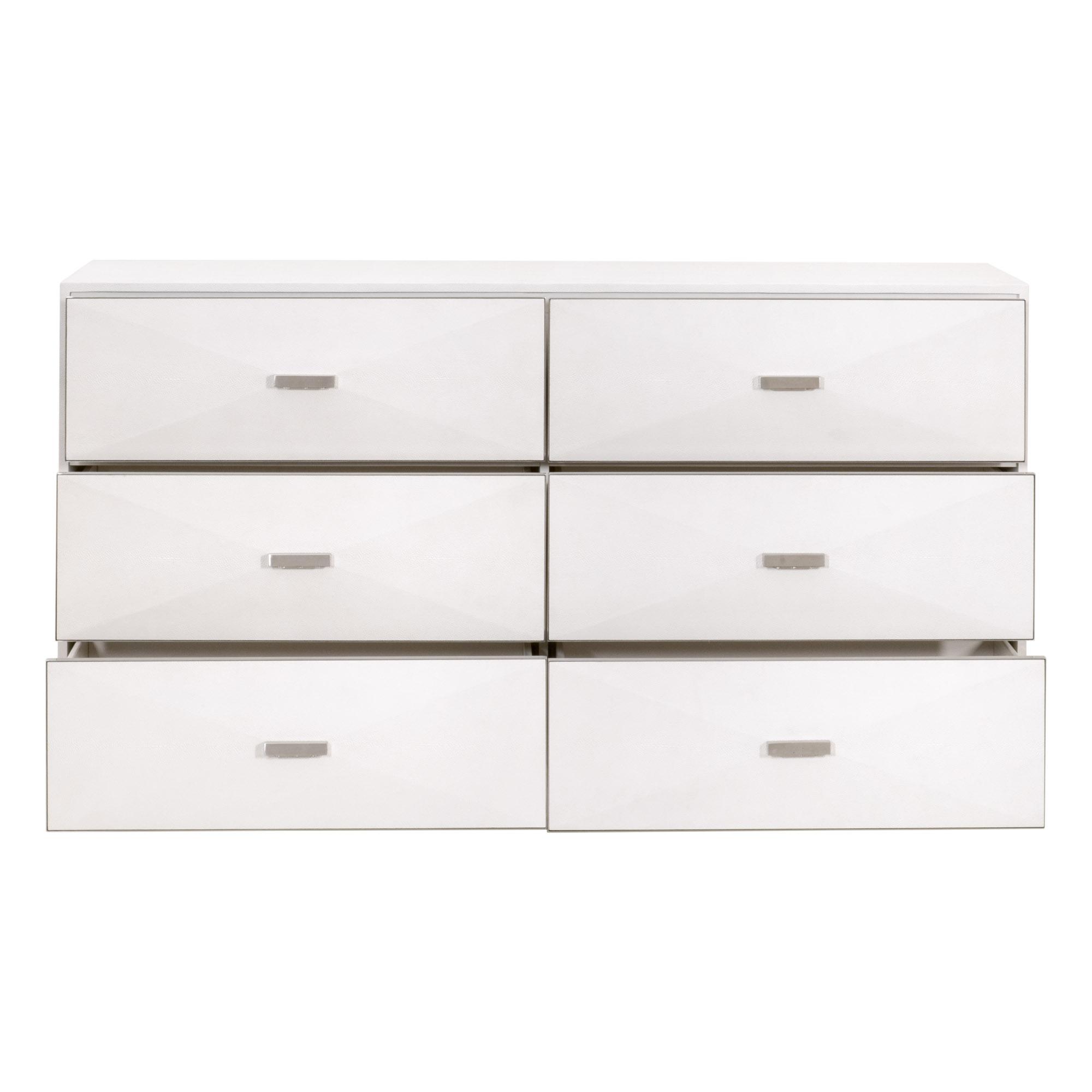 Wynn Shagreen 6-Drawer Double Dresser, by Essentials for Living, 64" width x 36" height x 20" depth View 2
