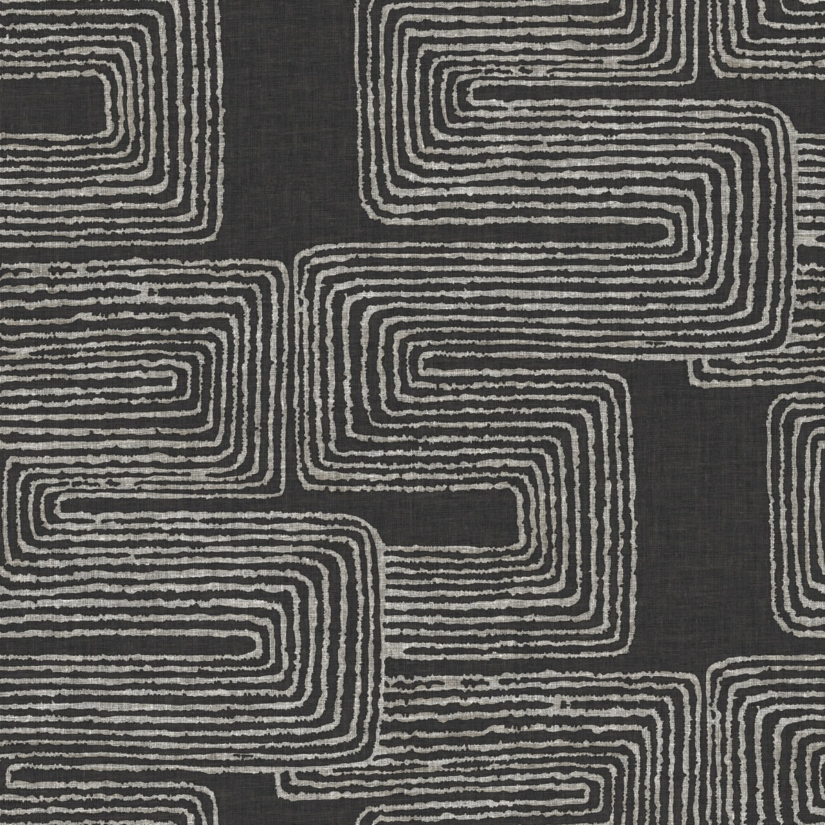 Zulu Signature Black Peel & Stick Wallpaper, by York Wall, 18' length x 1'8.5" width x 0.02" depth