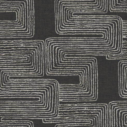 Zulu Signature Black Peel & Stick Wallpaper