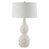 Twisted Swirl White Table Lamp thumbnail 4