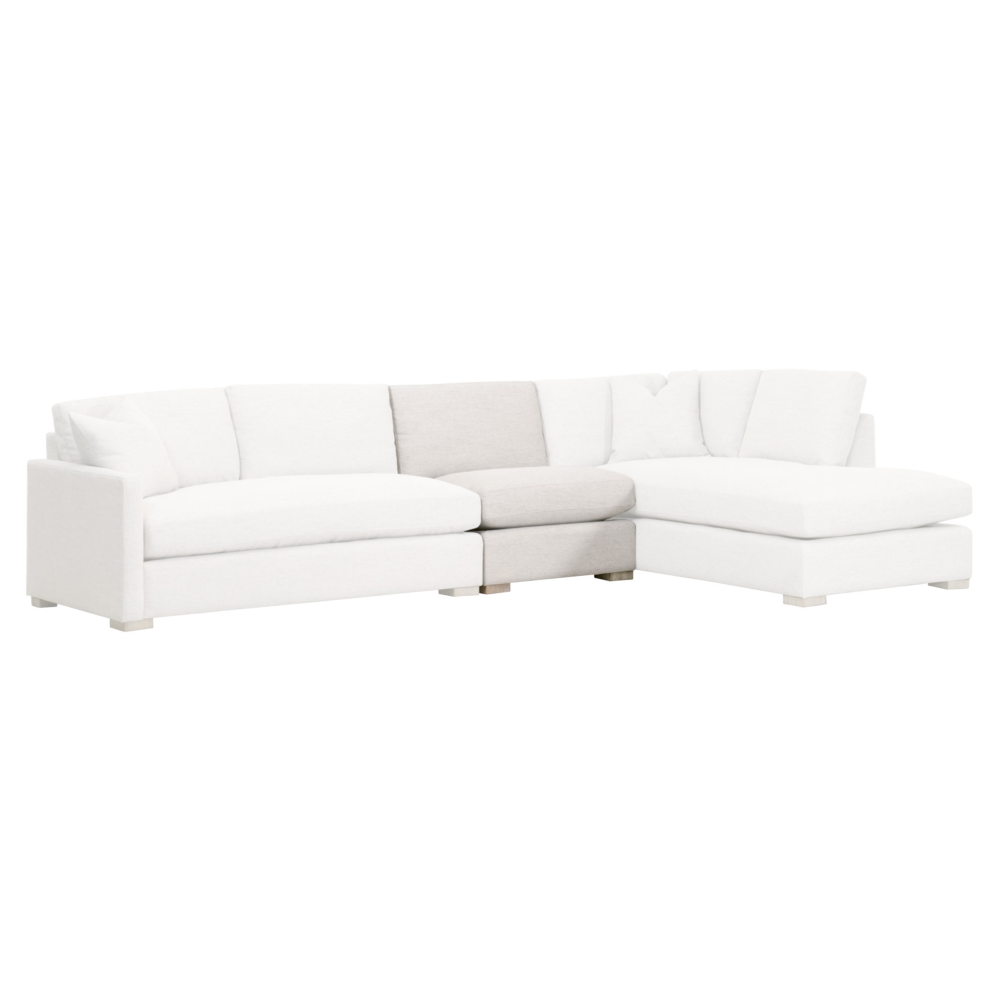 Clara Modular 1-Seat Armless Chair large image 