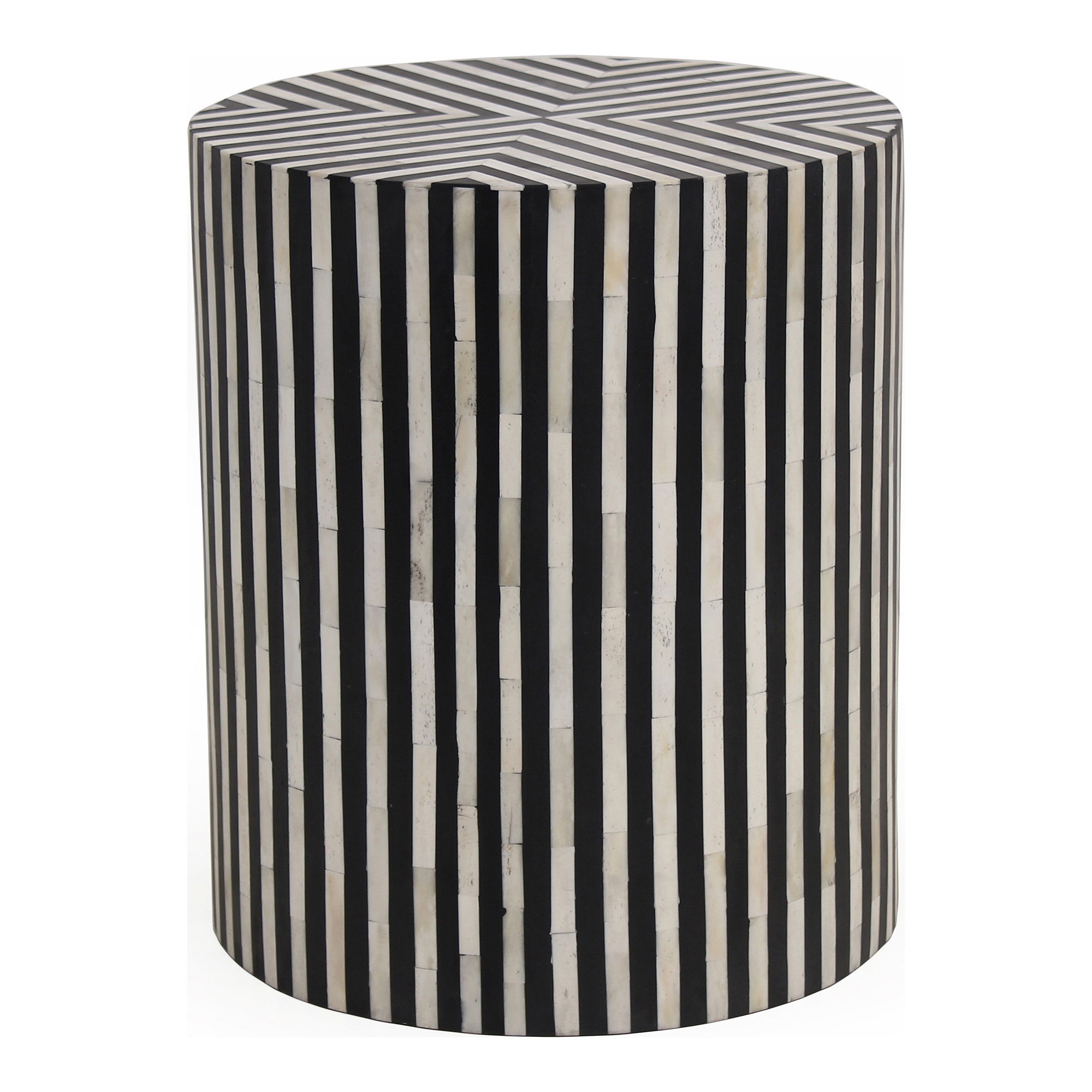 Chameau Side Table Black, Side & End Table by Moe's Home, 15" width x 18" height x 15" depth View 1