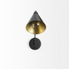 Cobalt 6L x 32W Black Metal Cone Shaped Swivel Wall Sconce, by Mercana, 6" length x 32" width x 12" height thumbnail 3