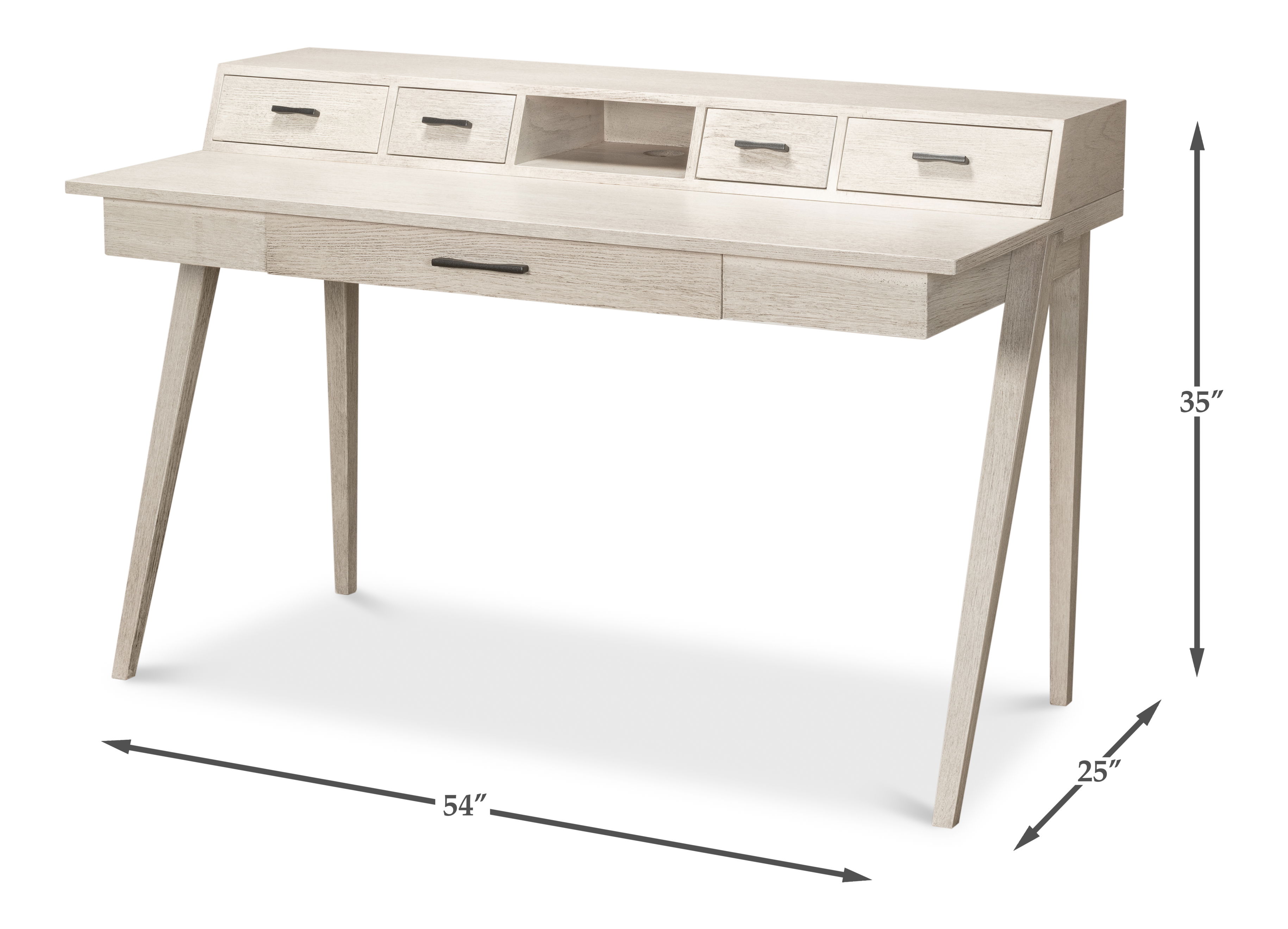 Covet Desk, by Sarreid, 54" length x 25" width x 35" height View 13