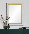 Gray Wall Mirror, by Renwil, 38" height x 1" depth thumbnail 5