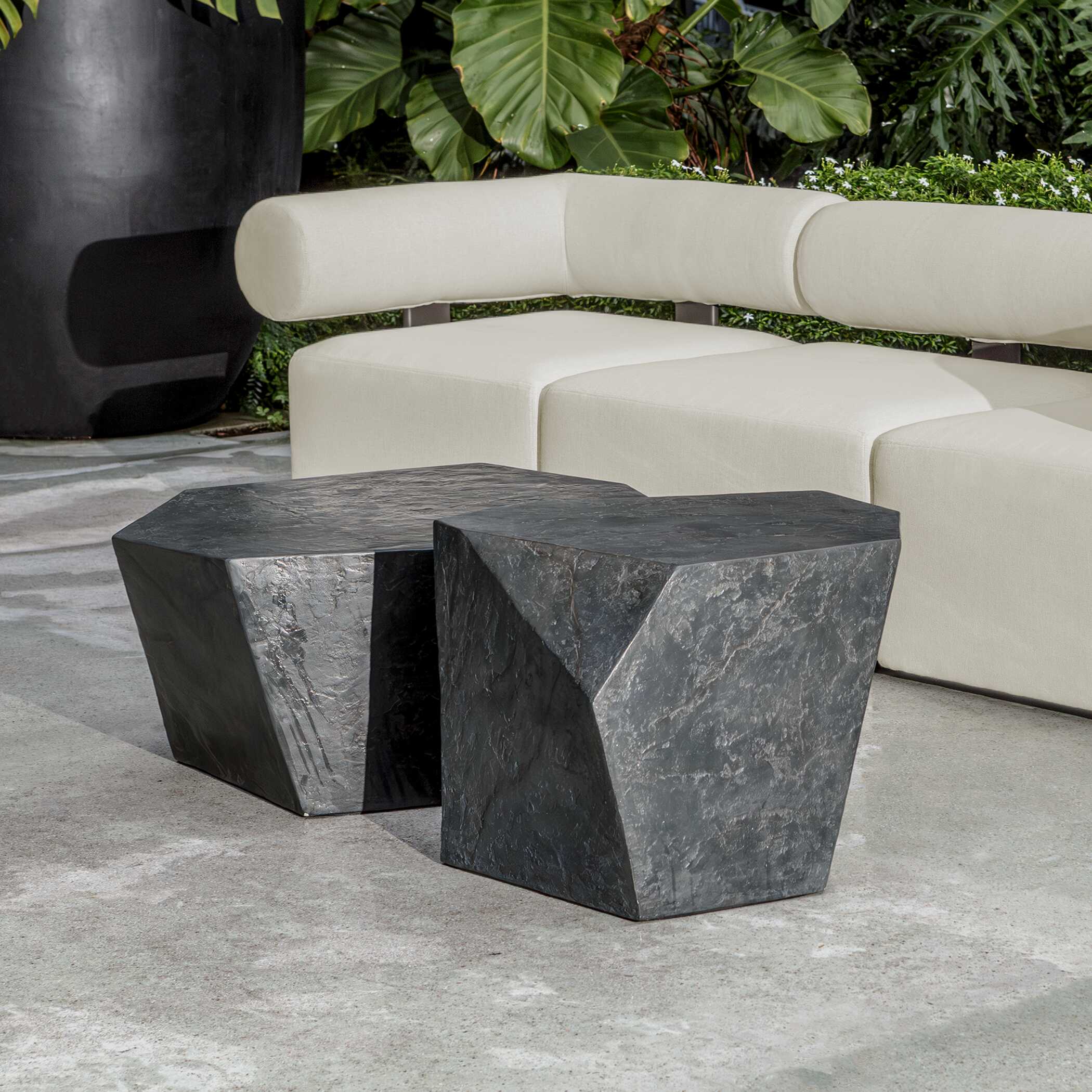 Parra Slate Outdoor Coffee Table large image 