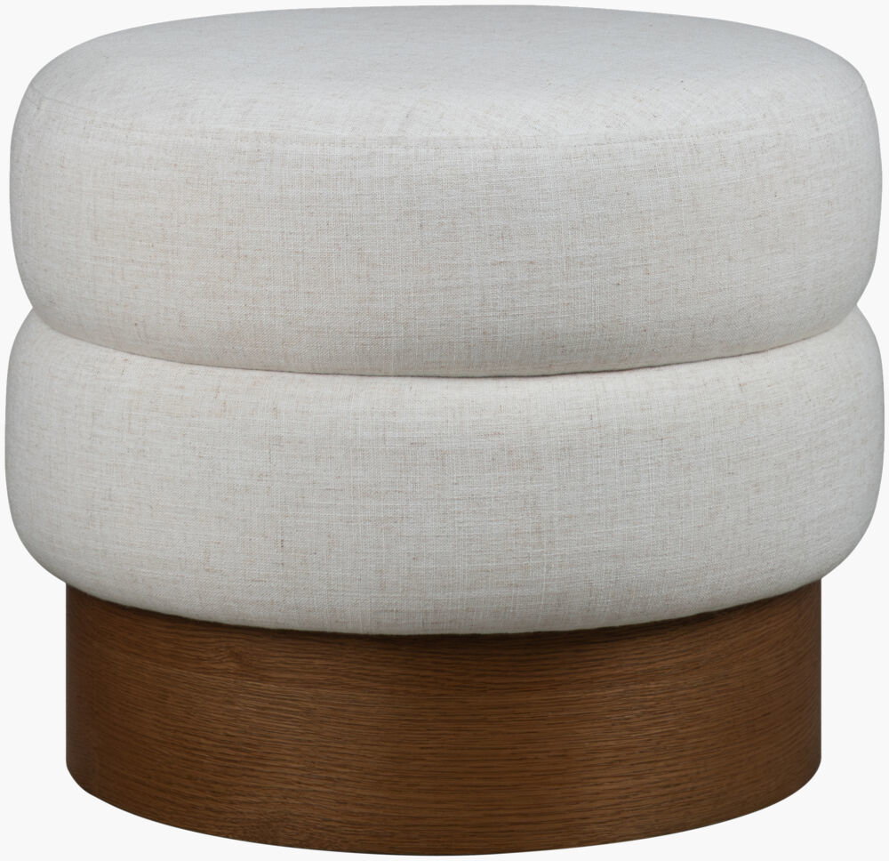 Lona Ottoman, by Surya, 22" width x 18" height