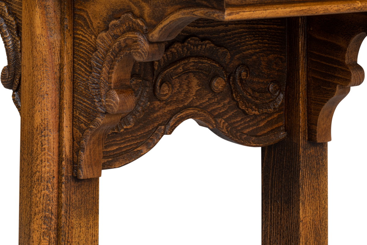 Equestrian Console Table, by Sarreid, 1'3" length x 6'4" width x 2'8" height View 6