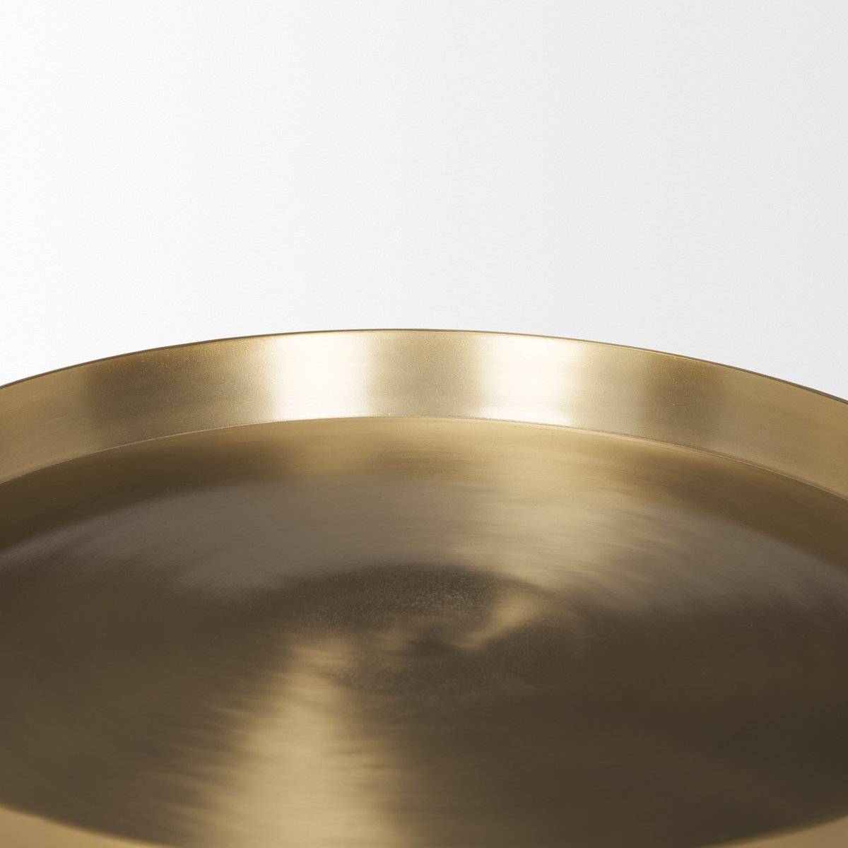 Roland Satin Brass Cast Aluminum Metal Accent Table, Side & End Table by Mercana, 18" length x 18" width x 20.75" height View 7