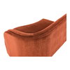 Yoon Chaise Right Fired Rust, Chaise Lounges & Daybed by Moe's Home, 59.5" width x 32.25" height x 46" depth thumbnail 6