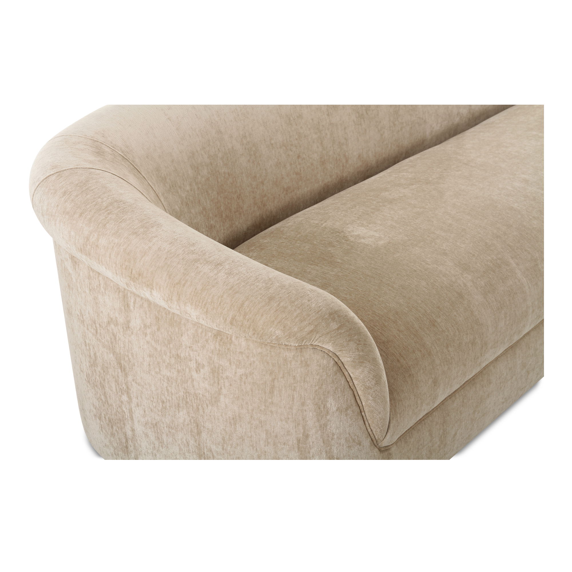 Thora Sofa Beige, Sofas & Sectional by Moe's Home, 109" width x 29" height x 36.25" depth View 6