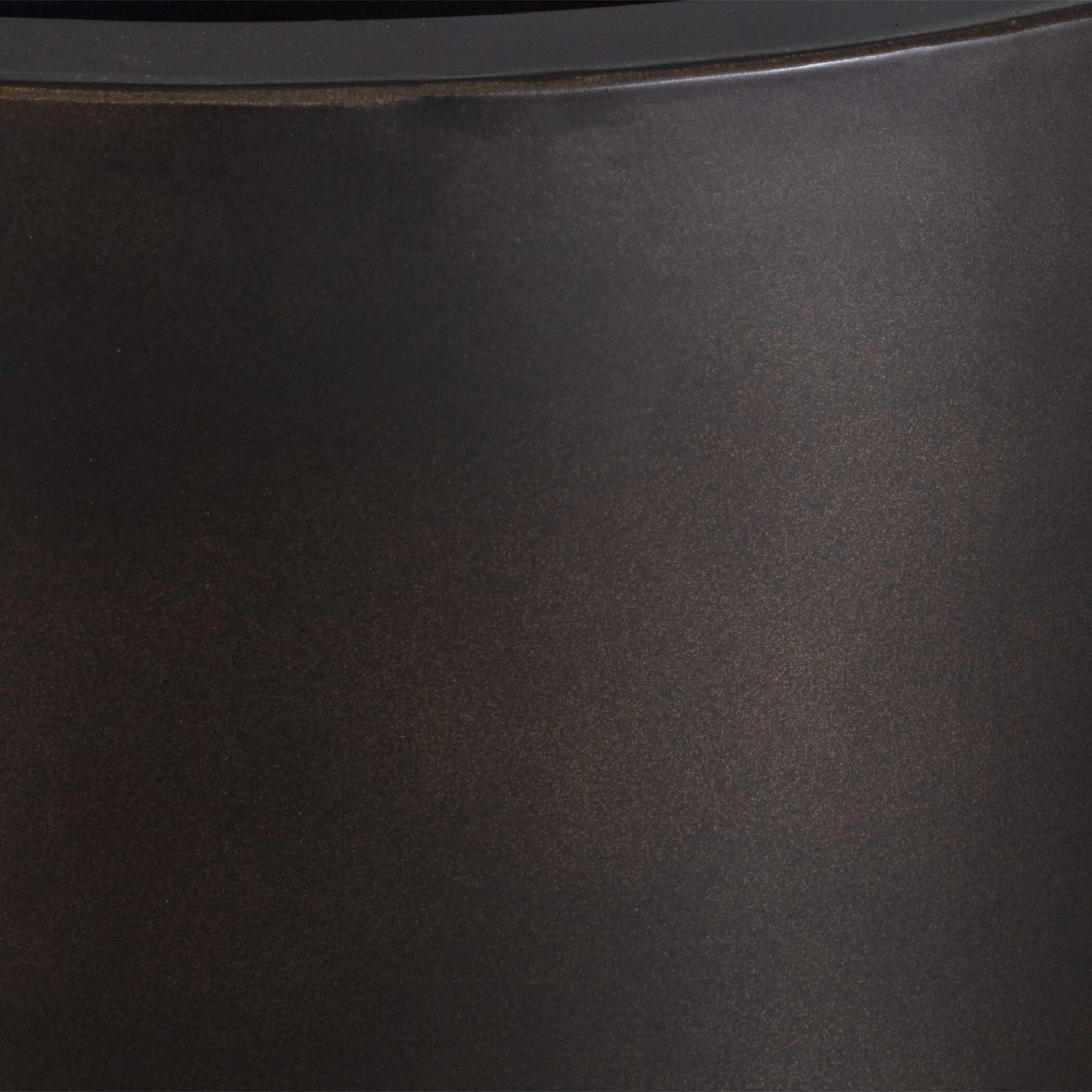 Volcan Matte Bronze Outdoor Planters Set/2 large image 