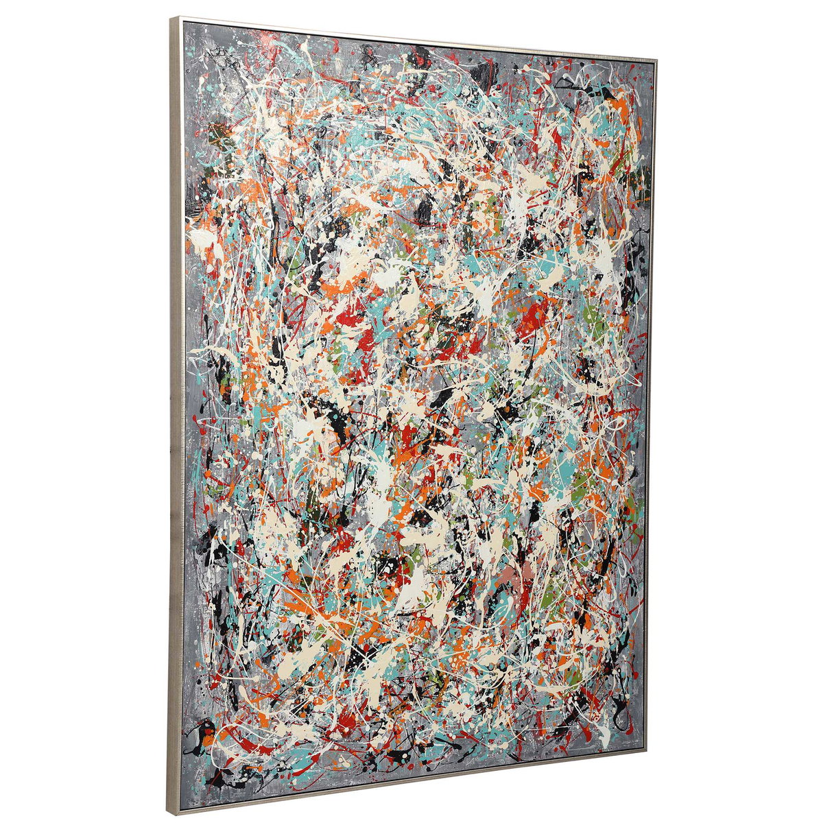 Organized Chaos Hand Painted Canvas, Art by Uttermost, 44.75" width x 60.75" height x 2.25" depth View 5