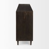 Tucker Dark Brown with Carved Arch Pattern 4 Door Sideboard, Sideboards & Buffet by Mercana, 71.75" length x 15" width x 30.25" height thumbnail 3