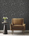 Perfect Petals Black & Silver Wallpaper, by York Wall, 32'9.48" length x 1'8.8" width x 0.02" depth thumbnail 2