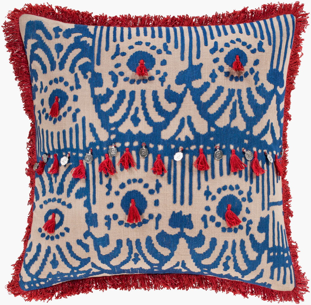 Walai Accent Pillow Poly, Decorative Pillow by Surya, 22" length x 22" width