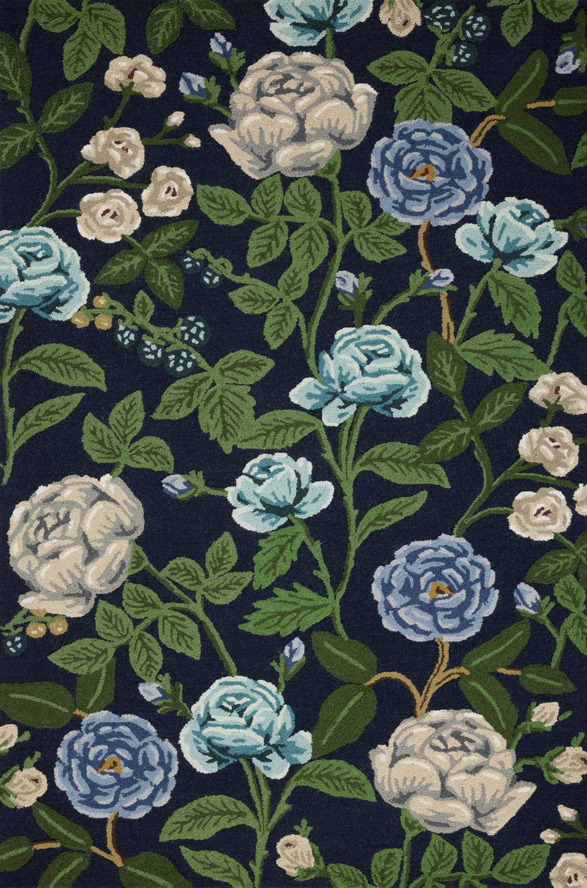 Rifle Paper Co. x Loloi Highgrove Rug, 1'6" length x 1'6" width View 1
