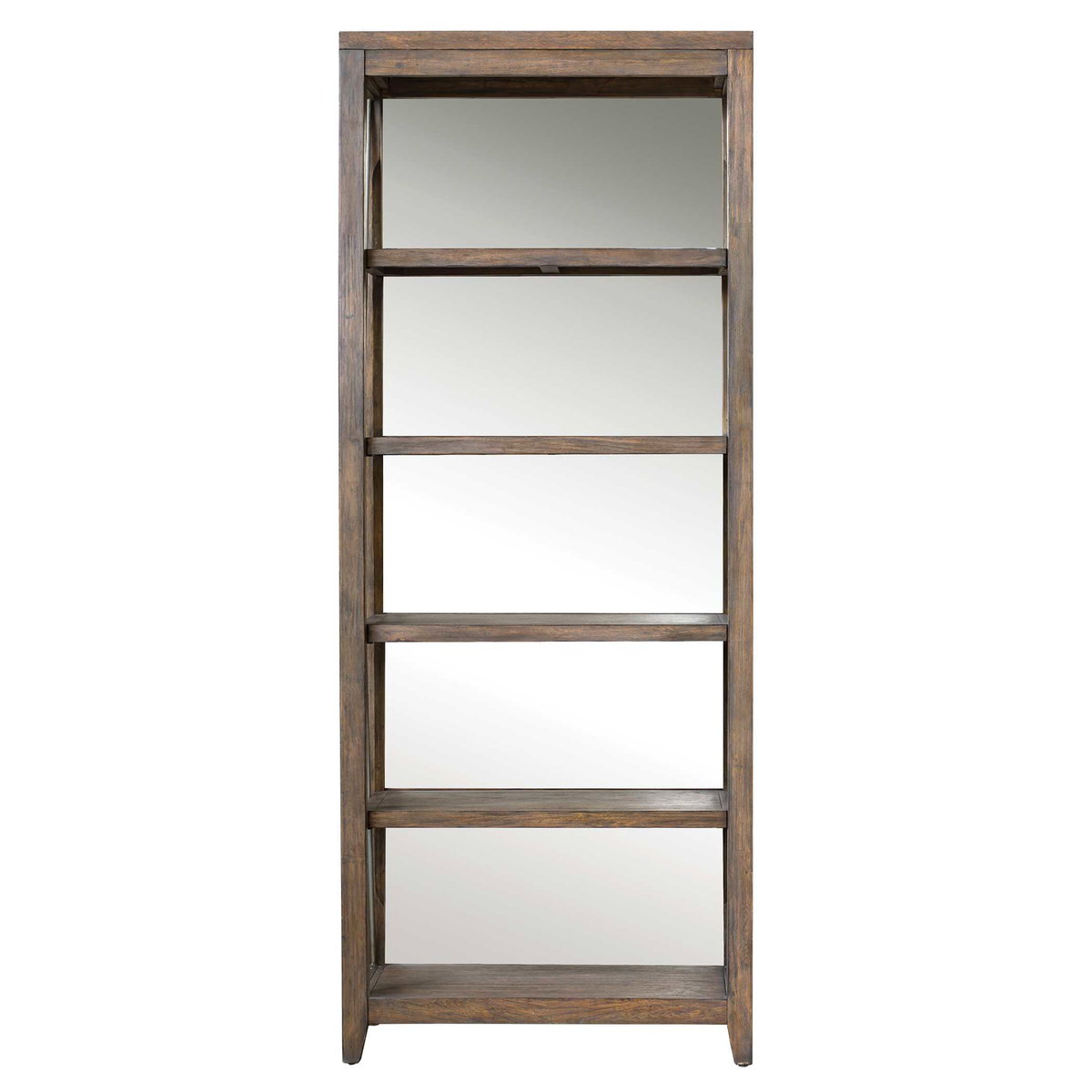 Delancey Weathered Oak Etagere, Furniture by Uttermost, 36" width x 90" height x 18" depth View 4