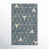 Handwoven Jute/Cotton Area Rug in Navy/Beige thumbnail 8