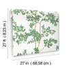 Lunaria Silhouette White & Green Wallpaper thumbnail 6