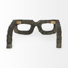 Elliot 13L x 14W Brown Wooden Eyeglasses, Decorative Object by Mercana, 13.39" length x 13.78" width x 4.75" height thumbnail 8