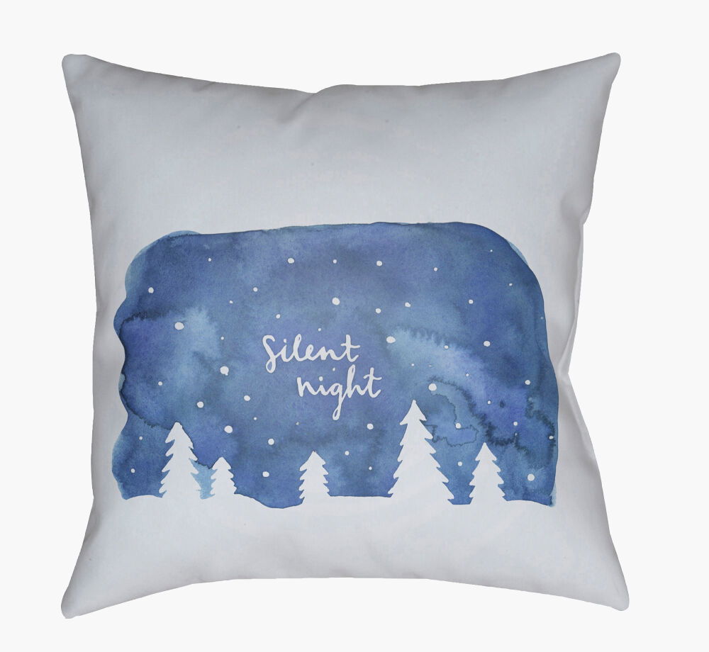 Silent Night Accent Pillow, Decorative Pillow by Surya, 18" length x 18" width