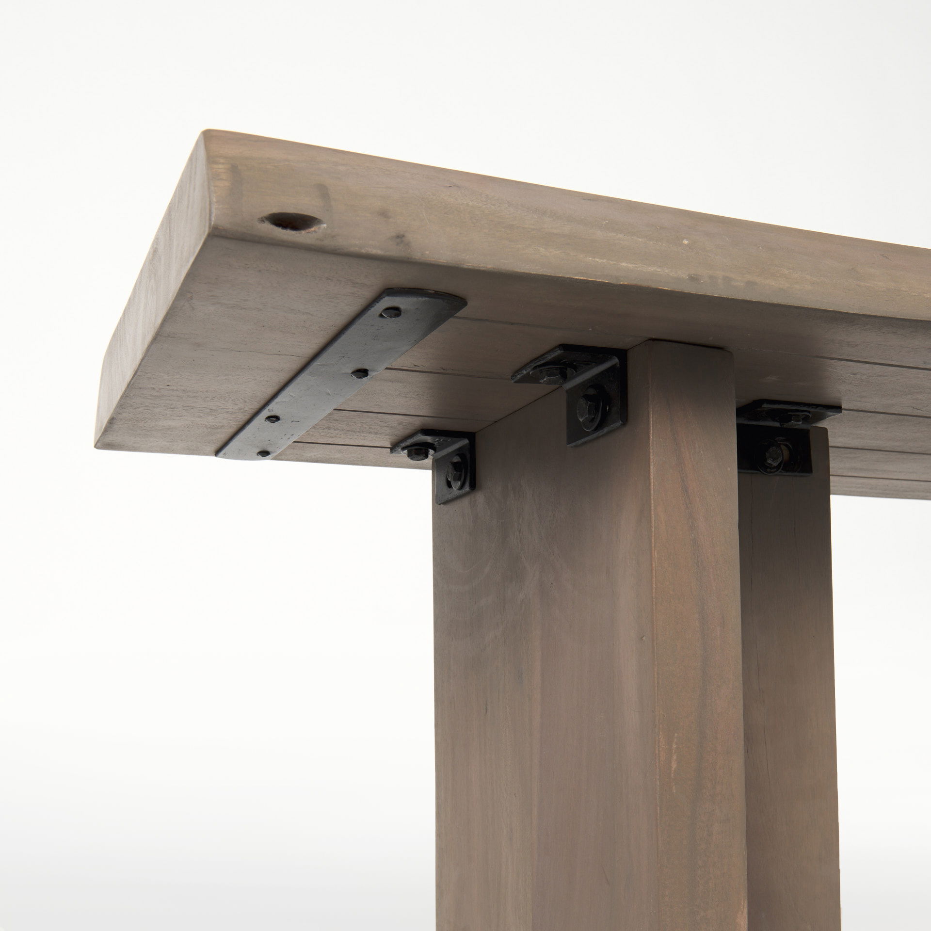 Konstantin 70.0 x 18.0 x 18.0 Medium Brown Wood with Live Edge Bench large image 