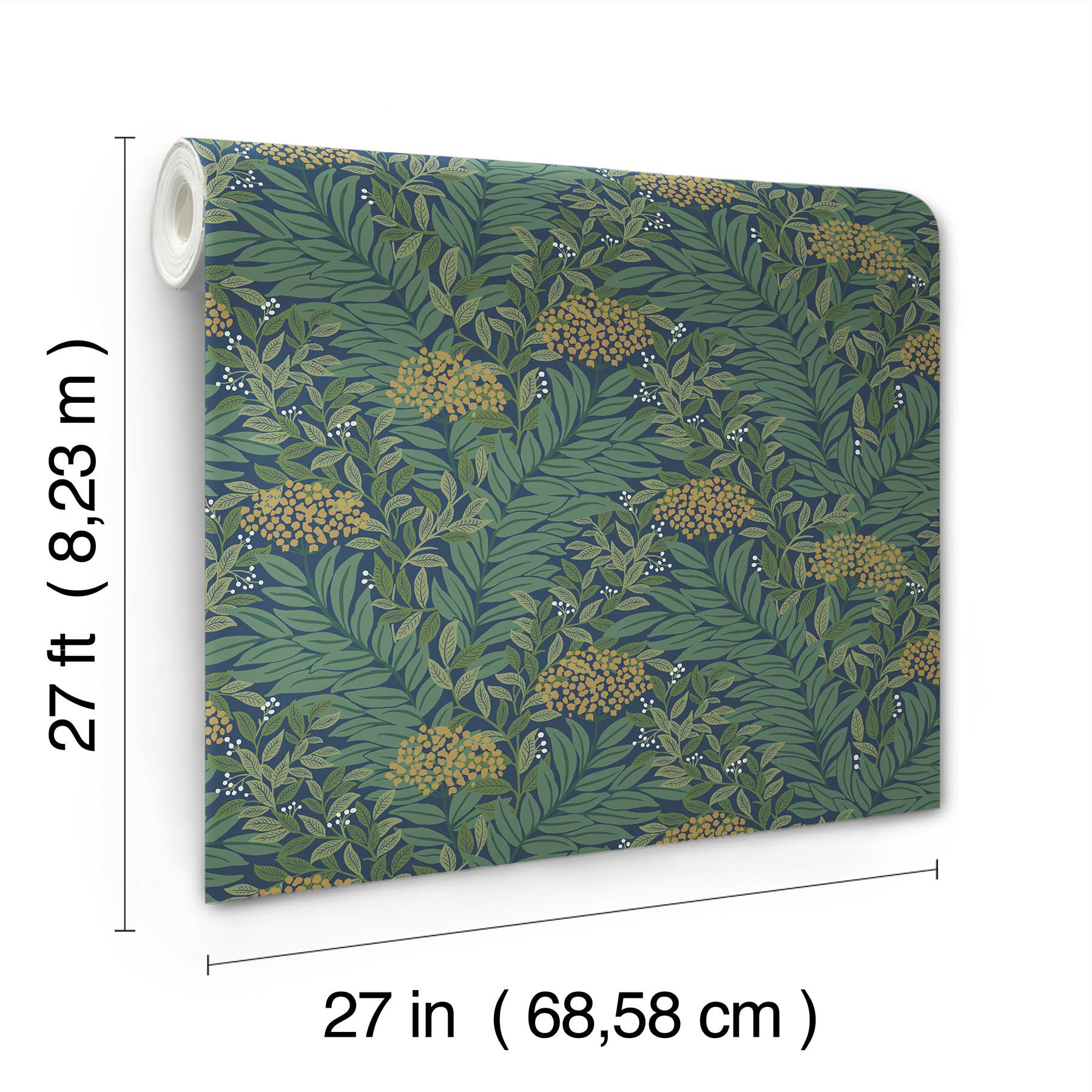 Highgrove Navy Wallpaper large image 
