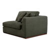Rue Right Arm Facing Chair Deep Green, Sectional Sofa by Moe's Home, 47.6" width x 23.6" height x 41" depth thumbnail 3